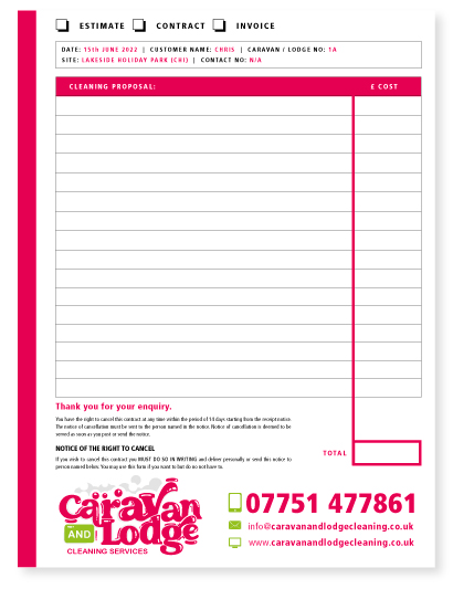 Caravan and Lodge Cleaning Services - NCR Pads