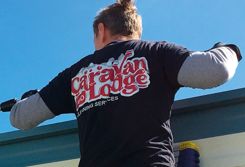 Caravan and Lodge Cleaning Services - Branded T-shirts